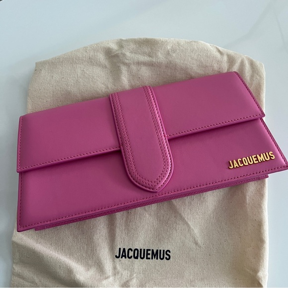 Jacquemus Pink Leather Le Bambino Long Bag - Picture 2 of 10